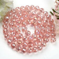 Perles en verre de couleurs mixtes de 8 mm, perles rondes
